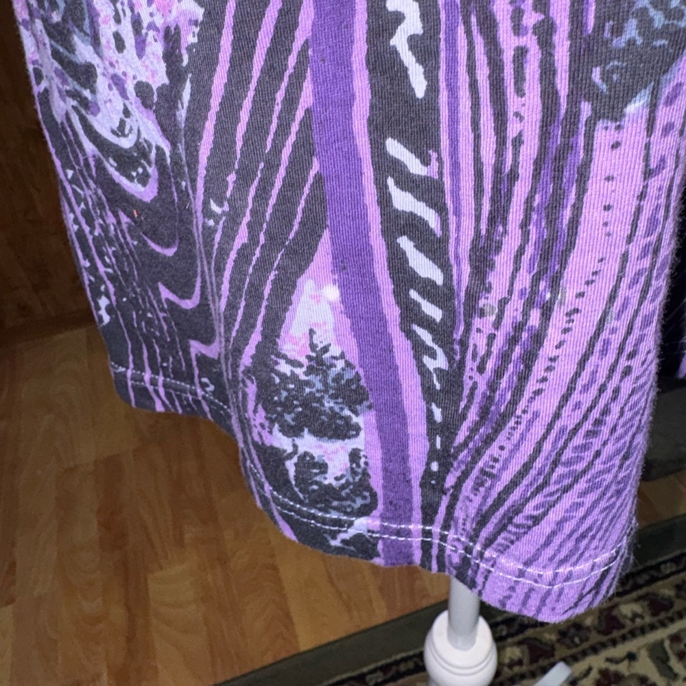 ANTHONY RICHARDS SIZE X-LARGE GORGEOUS PURPLE 3/4 SLEEVE TUNIC LENGTH TOP - Picture 6 of 7